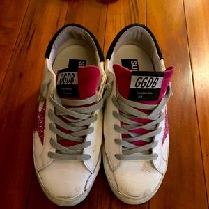 Golden Goose Private Edit Pink glitter star sze 37